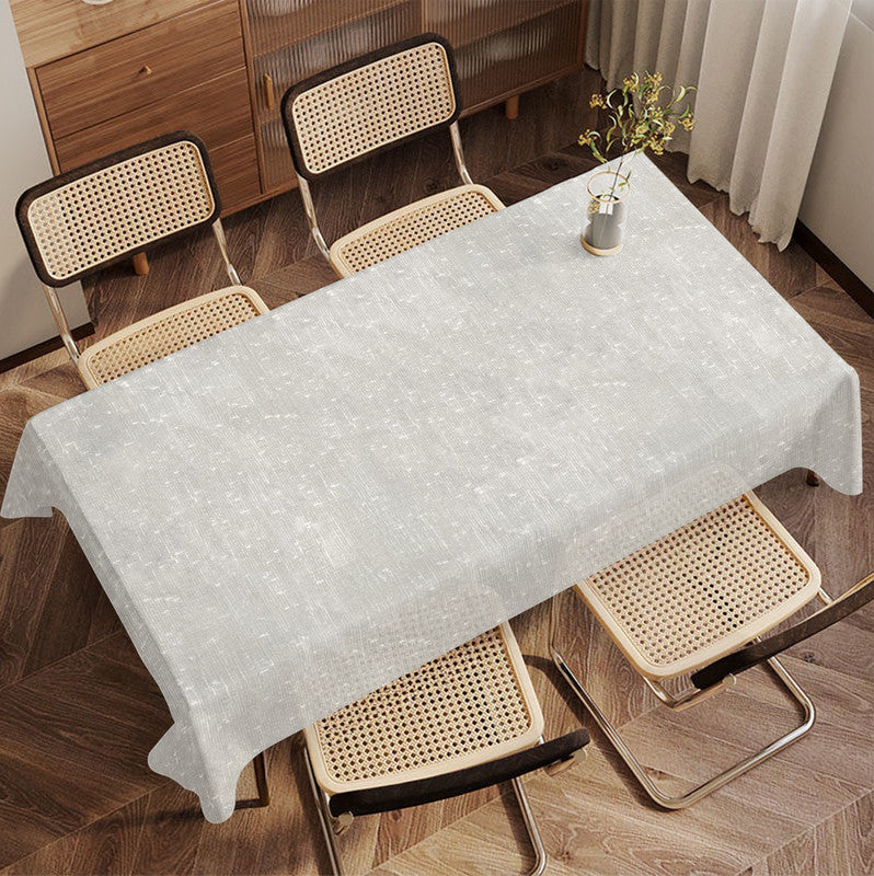 INTEX HOME Tablecloth, Semi-Transparent Linen Fabric, Rectangle Design, Lightweight and Wrinkle-Resistant, 1 Piece, Off-White, Elegant Table Cover for Dining, Kitchen, and Living Room Décor
