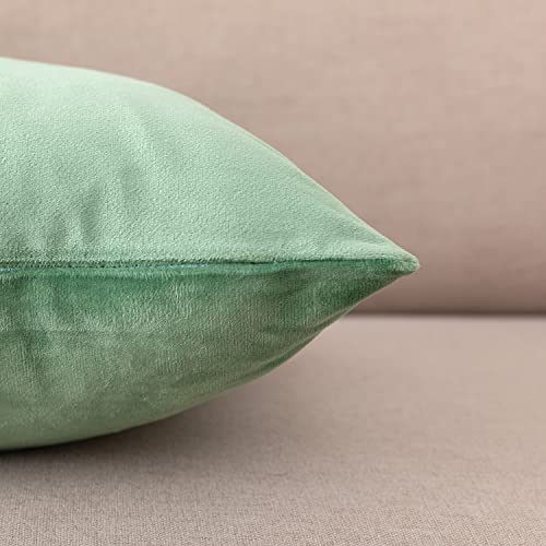 INtex CURTAINS HOUSE Soft Thick Velvet Throw Pillow Covers Decorative Square Cushion Cover For Couch Sofa Bedroom Living Room - set of 2 Pieces