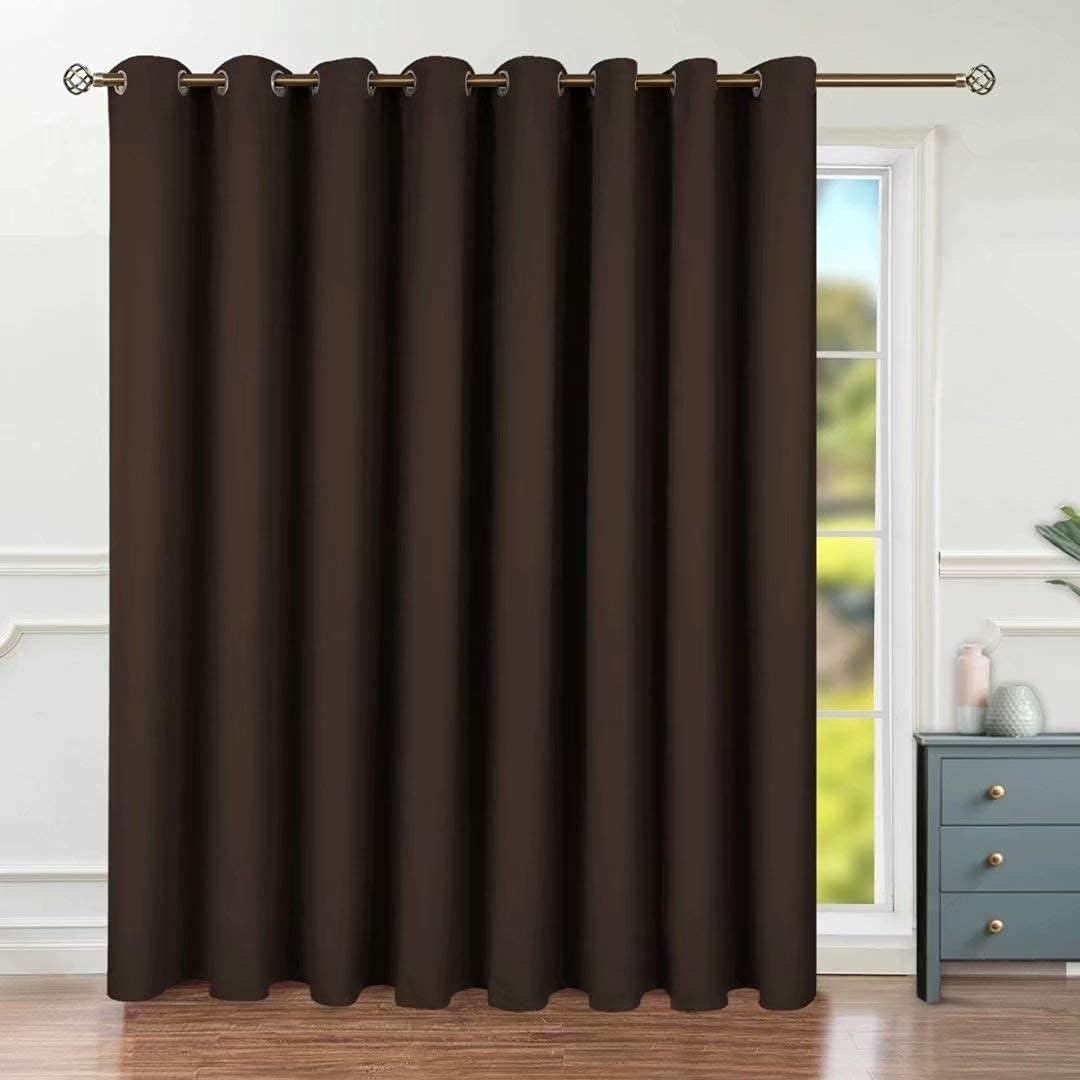 INtex CURTAINS HOUSE Blackout Curtains - Soft Peachy Texture Thermal Insulating Curtains-Silver Steel Grommets Blackout For Living Rooms And Bedrooms - Single Panel