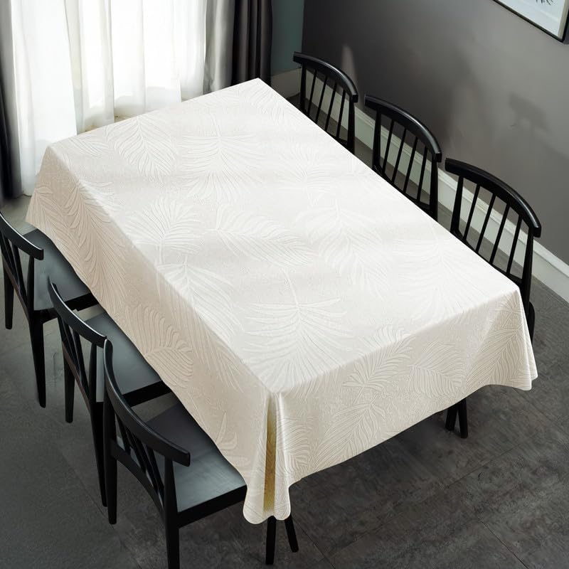 INtex HOME Analia Linen Tablecloth, Rectangular Dining Cover, Elegant and Durable, Soft Fabric, Easy-Care, Multi-Purpose for Home, Events, and Special Occasions, Set of 1