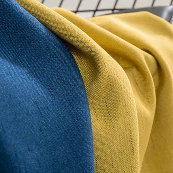 INtex CURTAINS HOUSE Linen Velvet Modern Design Curtain – Two colors With Tie-backs - 2 Piece 4 meters width