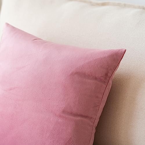 INtex CURTAINS HOUSE Soft Thick Velvet Throw Pillow Covers Decorative Square Cushion Cover For Couch Sofa Bedroom Living Room - set of 2 Pieces