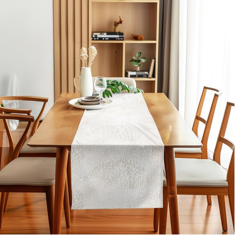 INtex Home Linen Table Runner, DAS Printed Rectangle Design for Reception Kitchen and Living Room Tables, for Dining and Home Décor Enhancements, 1 Piece