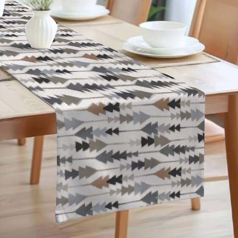INTEX HOME Sofia Elegance Table Runner – Luxurious Linen Velvet – Design for Dining Room, Coffee Table & Decor – Ideal for Events & Ramadan – 45 x 135 CM – 1 Pc