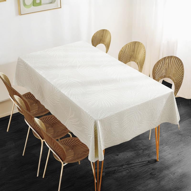 INtex HOME Analia Linen Tablecloth, Rectangular Dining Cover, Elegant and Durable, Soft Fabric, Easy-Care, Multi-Purpose for Home, Events, and Special Occasions, Set of 1