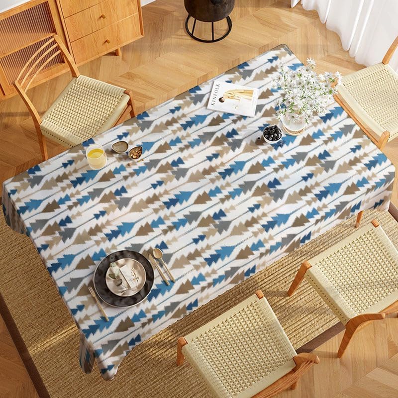 INTEX HOME Sofia Elegance Rectangular Tablecloth, Luxurious Linen Velvet, for Kitchen and Living Room Tables, Ideal for Ramadan and Events, 1 Pc , 130 x 90 CM