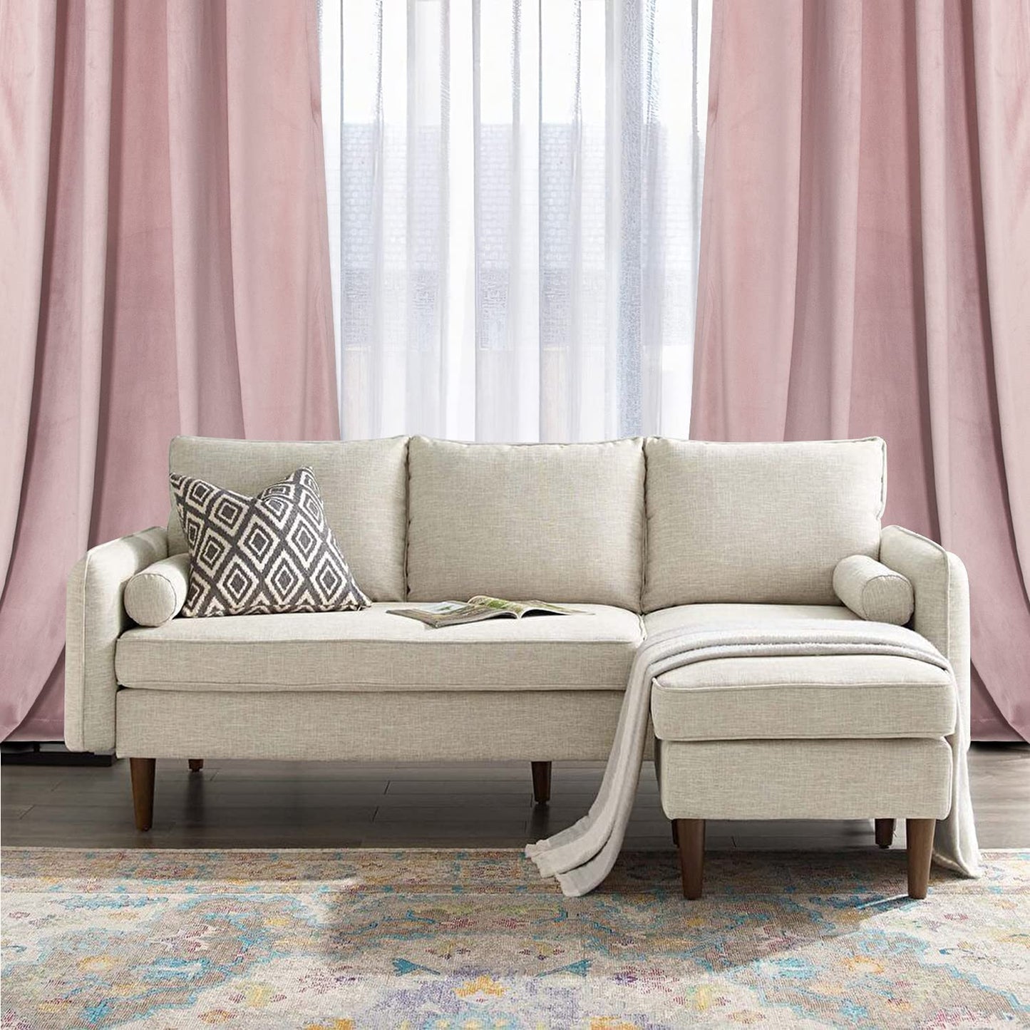 INtex CURTAINS HOUSE Elegant Velvet Curtains - Thermal Insulated Curtains for Living Room,steel Grommets - Light Blocking Shades - 2 panels