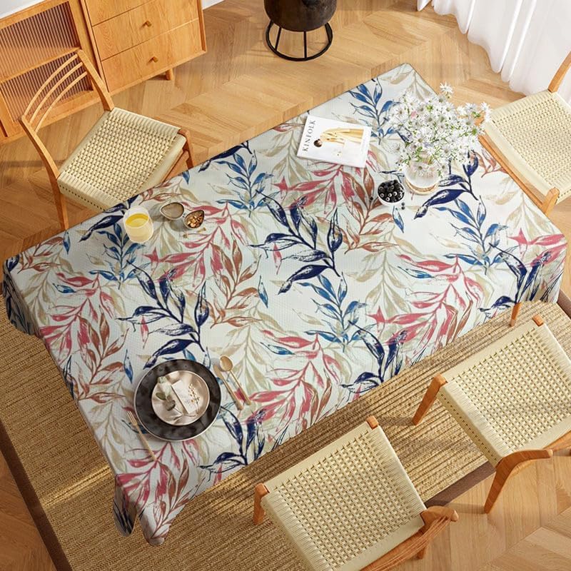 INtex Home Tablecloth, Linen Velvet Fabric, Soft Comfortable Material for Living Rooms Kitchens Bedrooms and Special Occasions, Elegant Table Cover - 130 x 200 cm