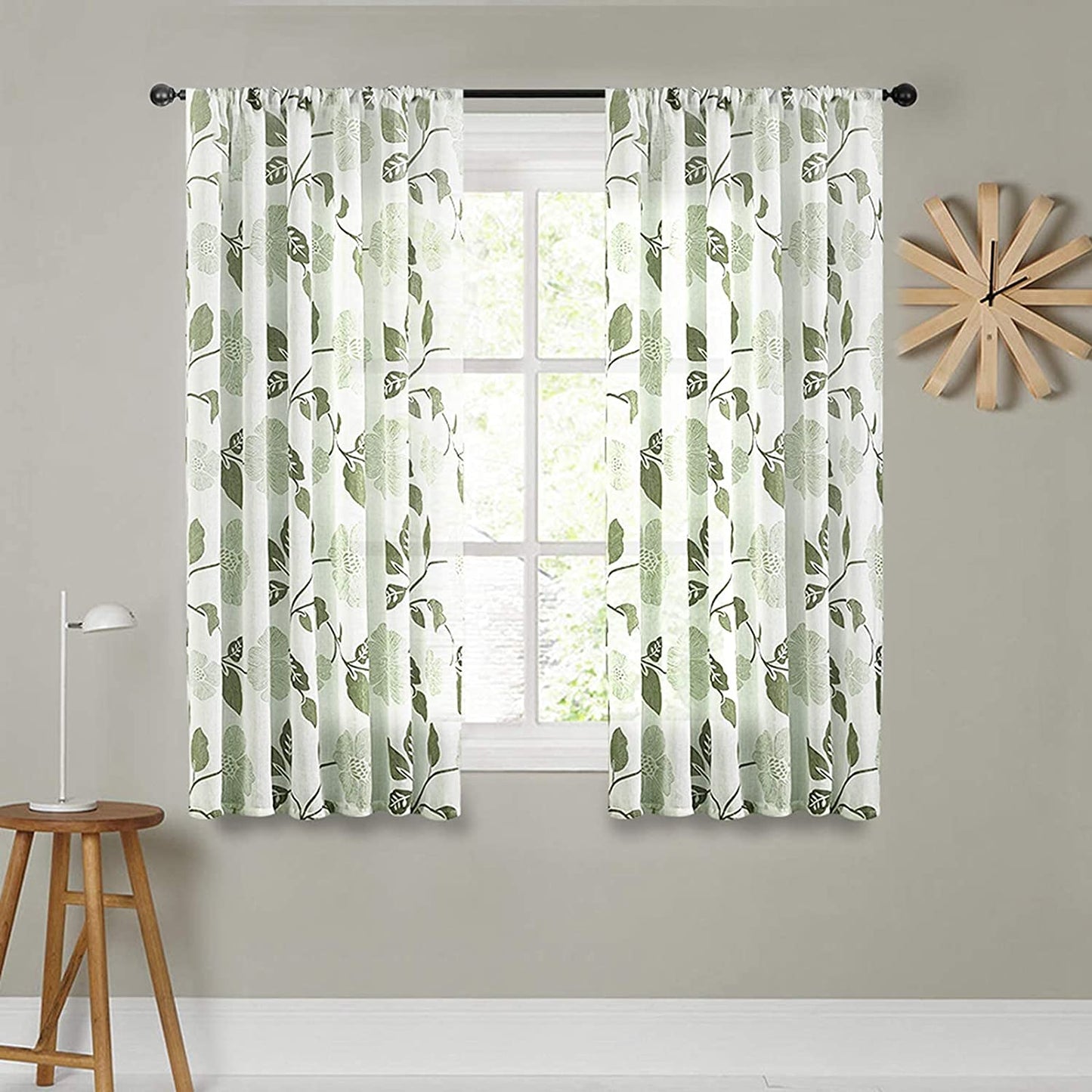 Linen Semi Transparent Curtain - Silver Normal Tape