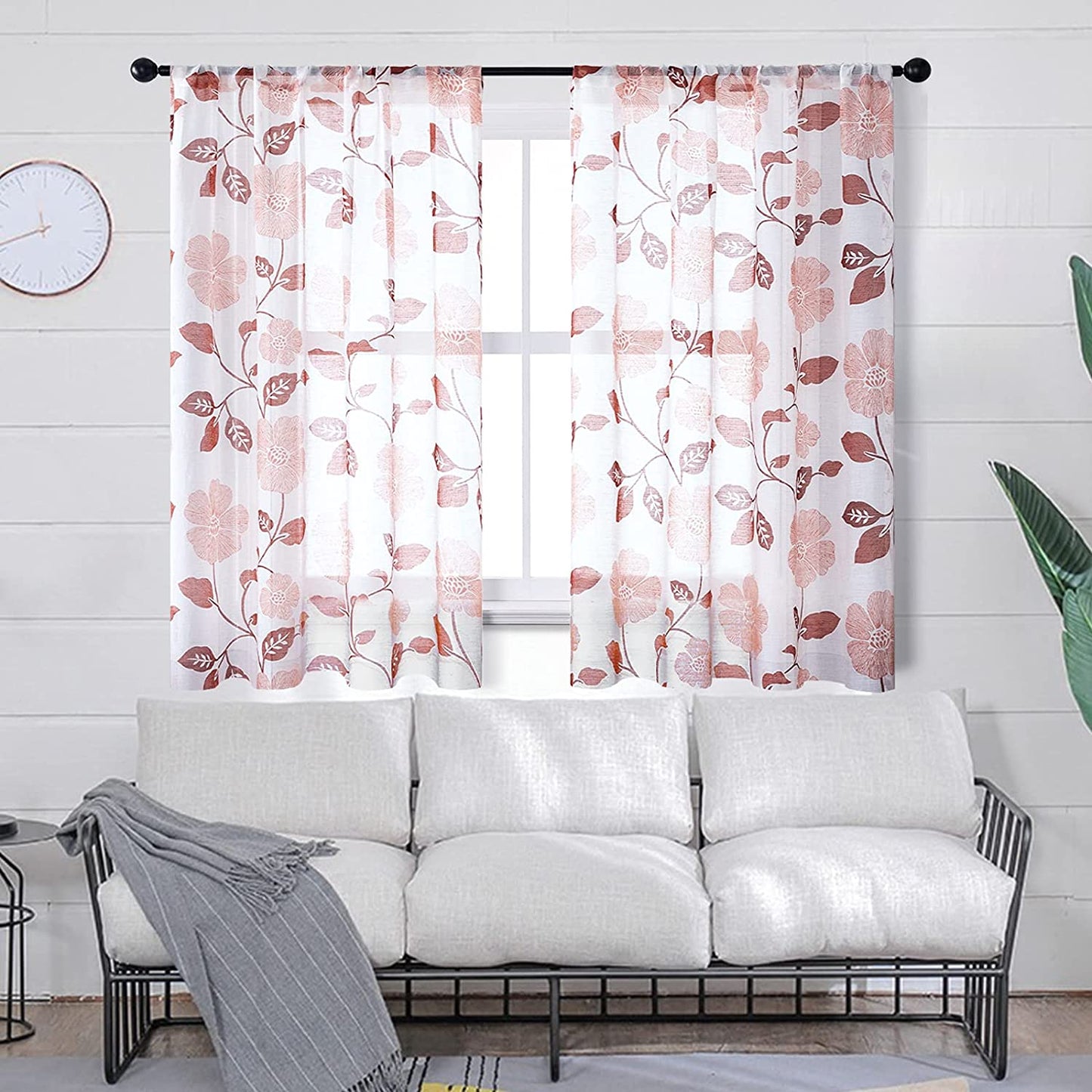 Linen Semi Transparent Curtain - Silver Normal Tape