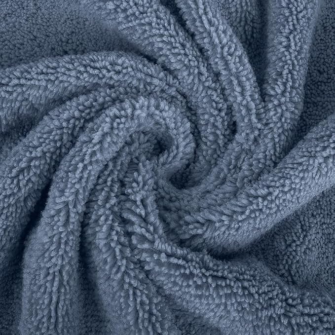 INtex HOME 4-Piece Towel Set, 100% Cotton – Includes 1 Bath Towel 140 cm x 70 cm, 1 Hand Towel 100 cm x 50 cm, 2 Washcloths 30 cm x 30 cm, Quick Dry, Super Soft, Highly Absorbent, No Fade, Grey