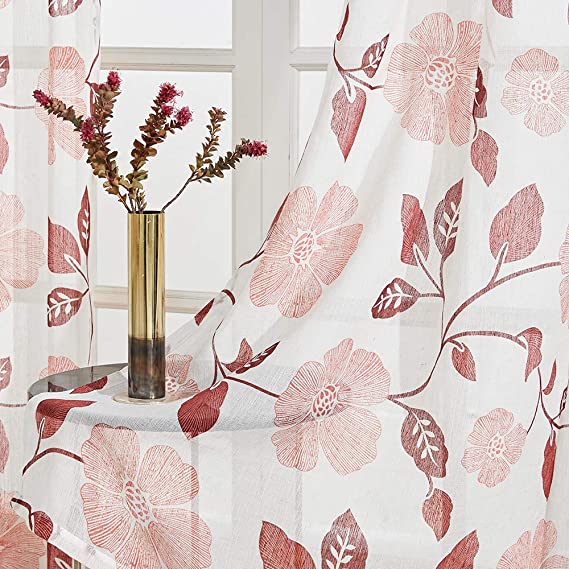 Linen Semi Transparent Curtain - Silver Normal Tape