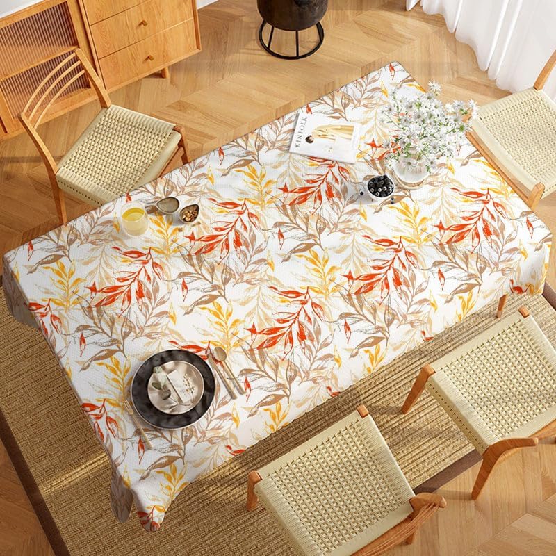 INtex Home Tablecloth, Linen Velvet Fabric, Soft Comfortable Material for Living Rooms Kitchens Bedrooms and Special Occasions, Elegant Table Cover - 130 x 200 cm