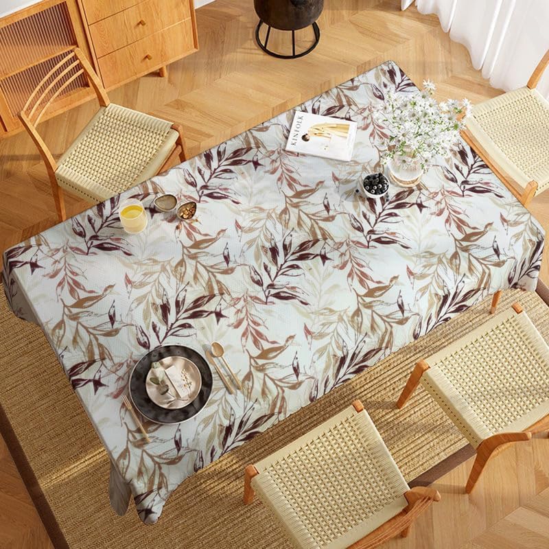INtex Home Tablecloth, Linen Velvet Fabric, Soft Comfortable Material for Living Rooms Kitchens Bedrooms and Special Occasions, Elegant Table Cover - 130 x 200 cm
