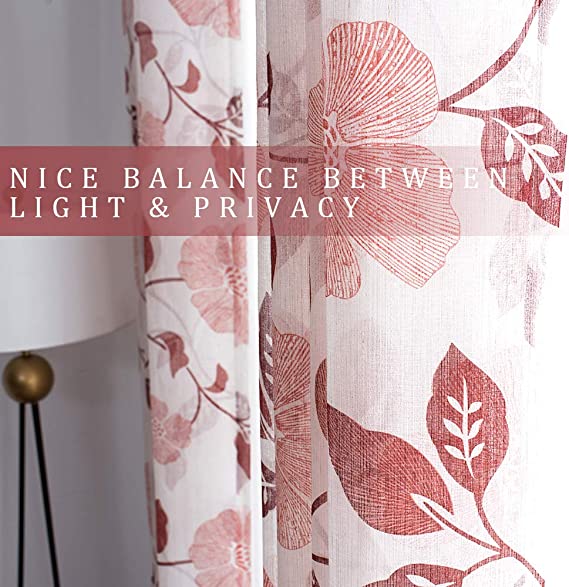 Linen Semi Transparent Curtain - Silver Normal Tape