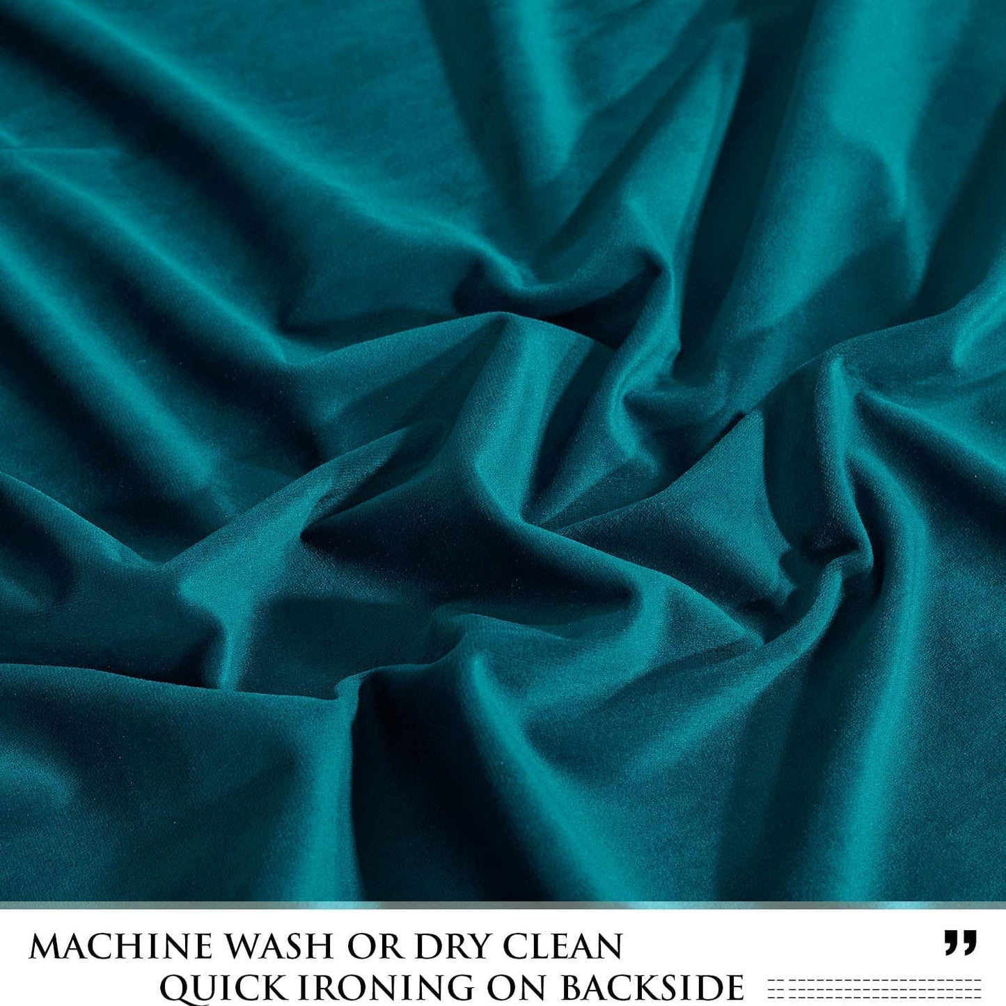 INtex CURTAINS HOUSE Elegant Velvet curtains - Soft Velour fabric - Steel Grommets - for living rooms - 1 piece-Teal