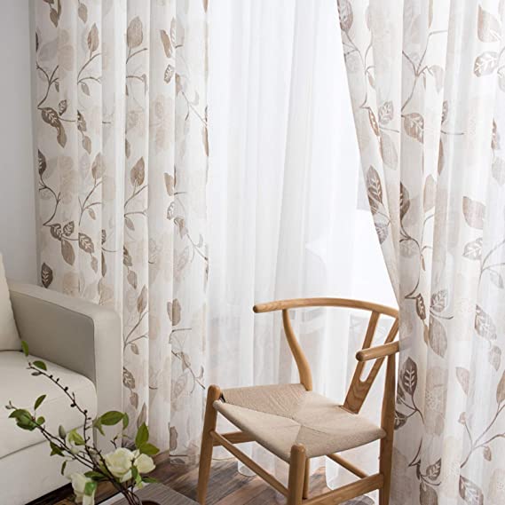 Linen Semi Transparent Curtain - Silver Normal Tape