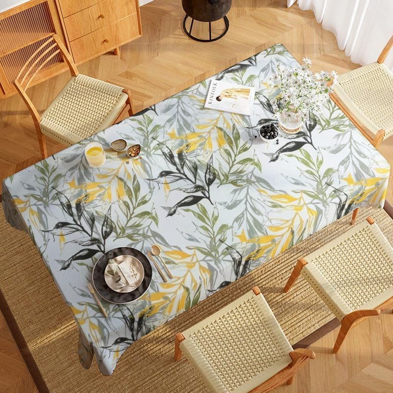 INtex Home Tablecloth, Linen Velvet Fabric, Soft Comfortable Material for Living Rooms Kitchens Bedrooms and Special Occasions, Elegant Table Cover - 130 x 200 cm