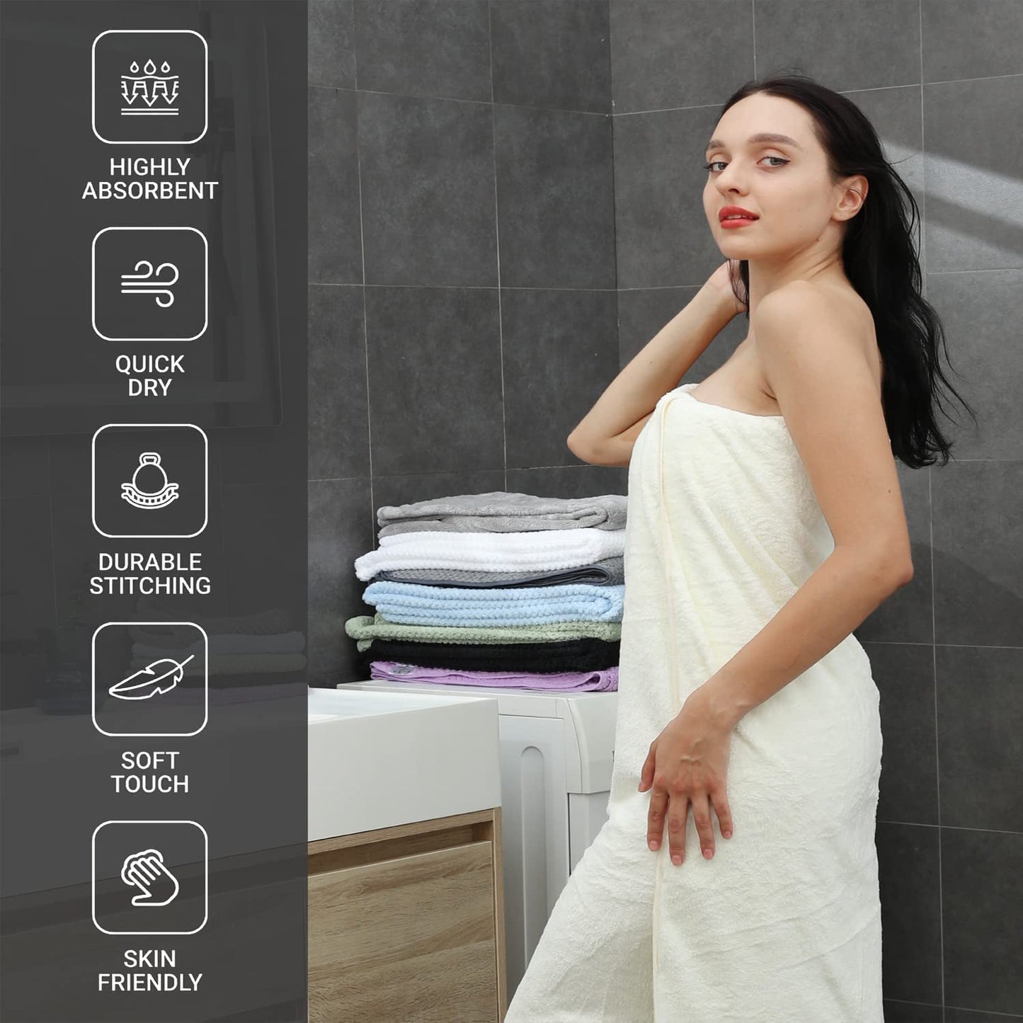 INTex HOME Bath Towels 100% Cotton