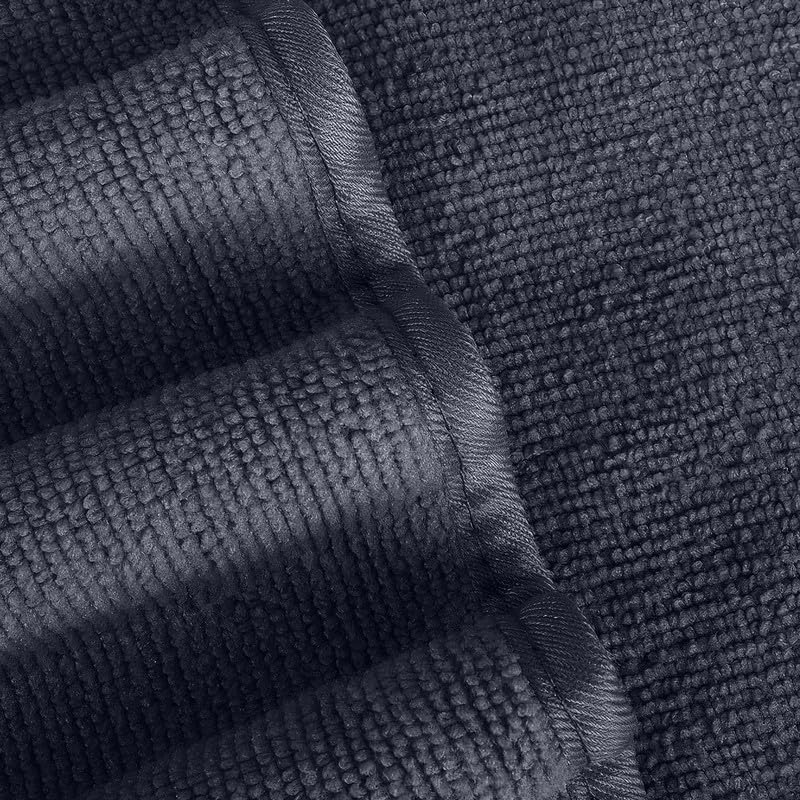 INtex HOME 4-Piece Towel Set, 100% Cotton ? Includes 1 Bath Towel 140 cm x 70 cm, 1 Hand Towel 100 cm x 50 cm, 2 Washcloths 30 cm x 30 cm, Quick Dry, Super Soft, Highly Absorbent, No Fade, Black