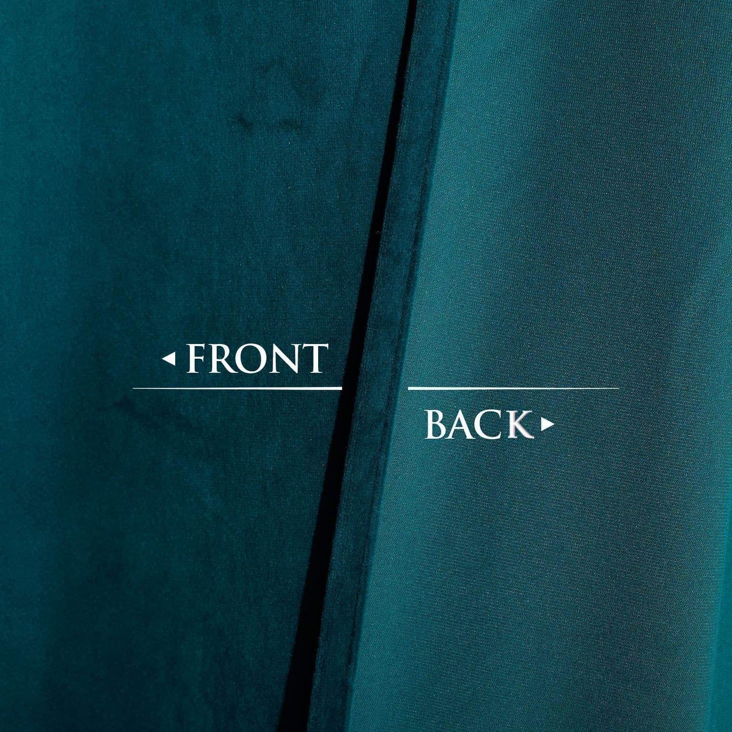 INtex CURTAINS HOUSE Elegant Velvet curtains - Soft Velour fabric - Steel Grommets - for living rooms - 1 piece-Teal