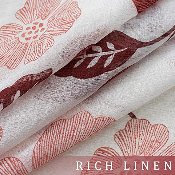Linen Semi Transparent Curtain - Silver Normal Tape