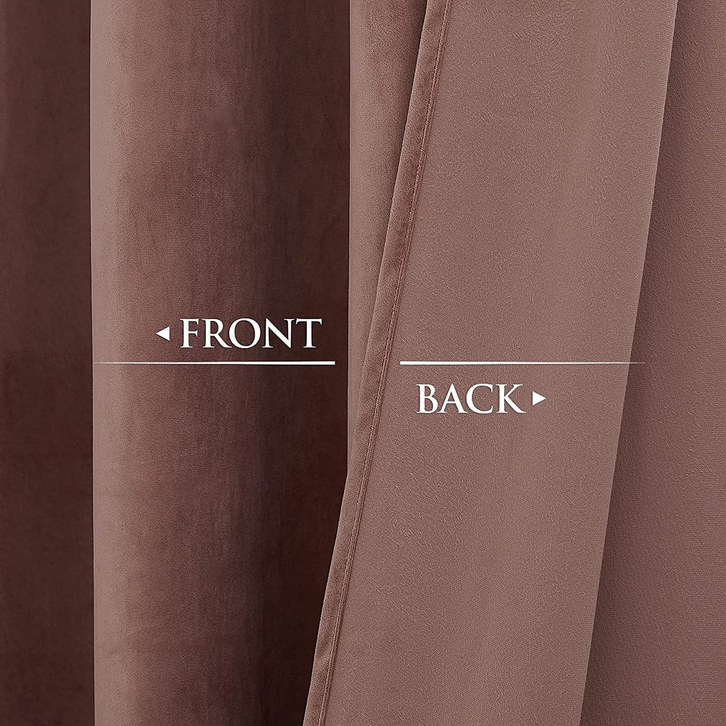 INtex CURTAINS HOUSE Elegant Velvet curtains - Soft Velour fabric - Steel Grommets - for living rooms - 1 piece-Wild Rose