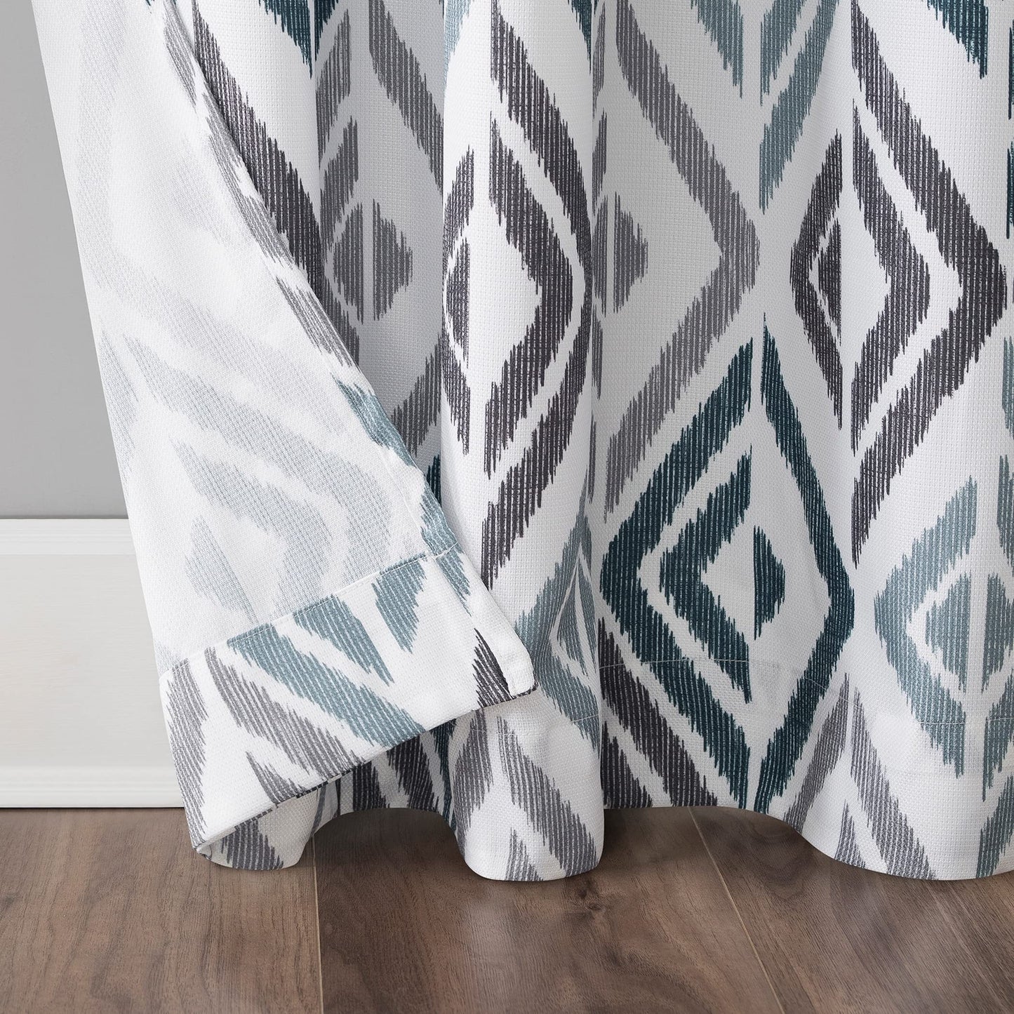 INtex CURTAINS HOUSE Linen Velvet Sabia Curtains-Modern Multi Colour Sheer Design-Steel Grommets -1 Piece
