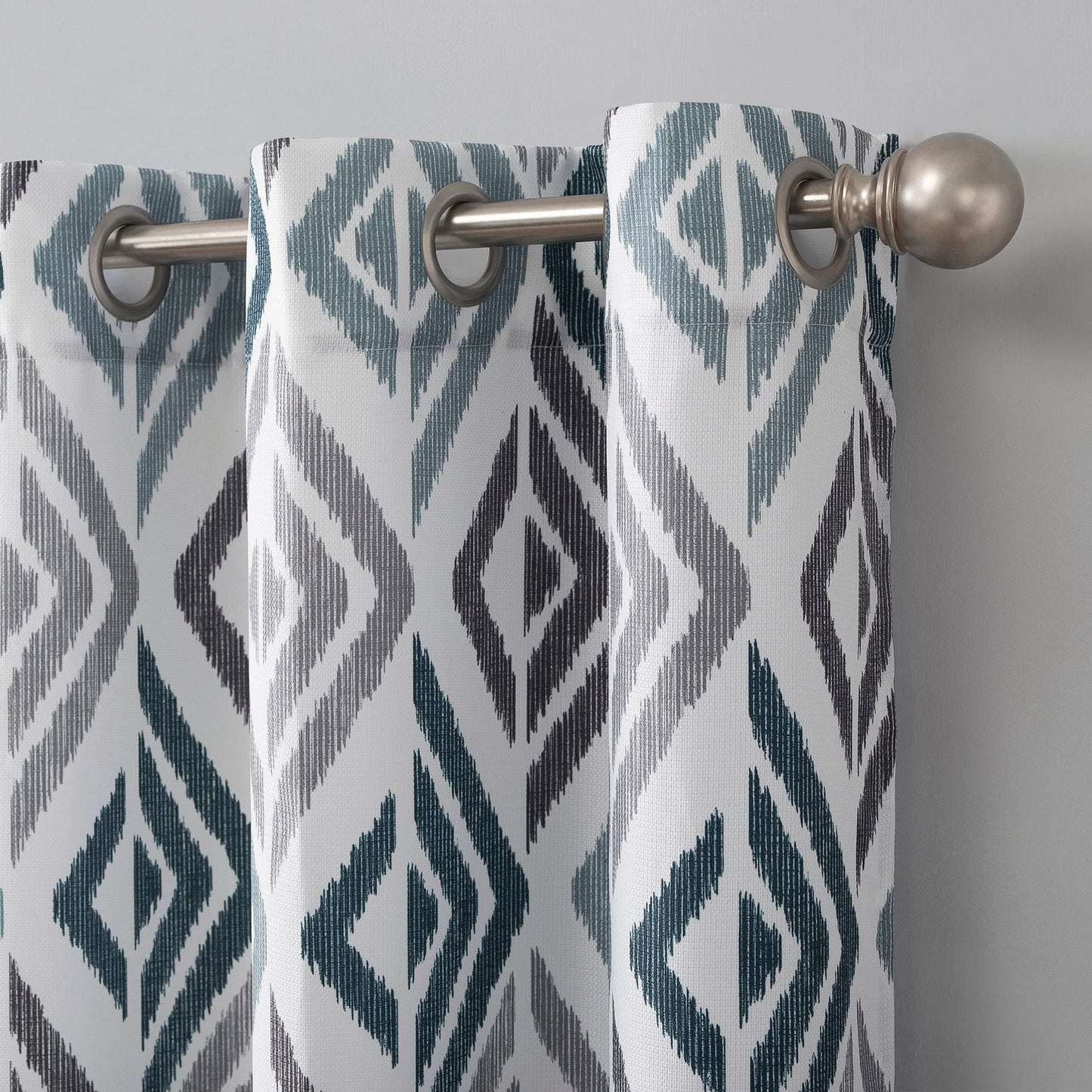 INtex CURTAINS HOUSE Linen Velvet Sabia Curtains-Modern Multi Colour Sheer Design-Steel Grommets -1 Piece