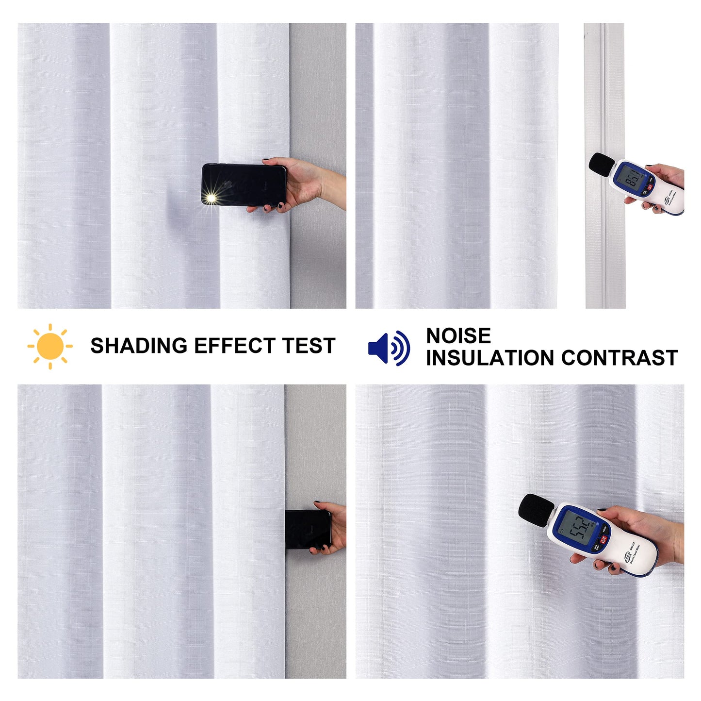 INtex Curtains Linen 100% Blackout Curtains for Bedroom Living Room Thermal Insulated Fabric -Room Darkening -Steel Grommet Window Curtains -1 Piece