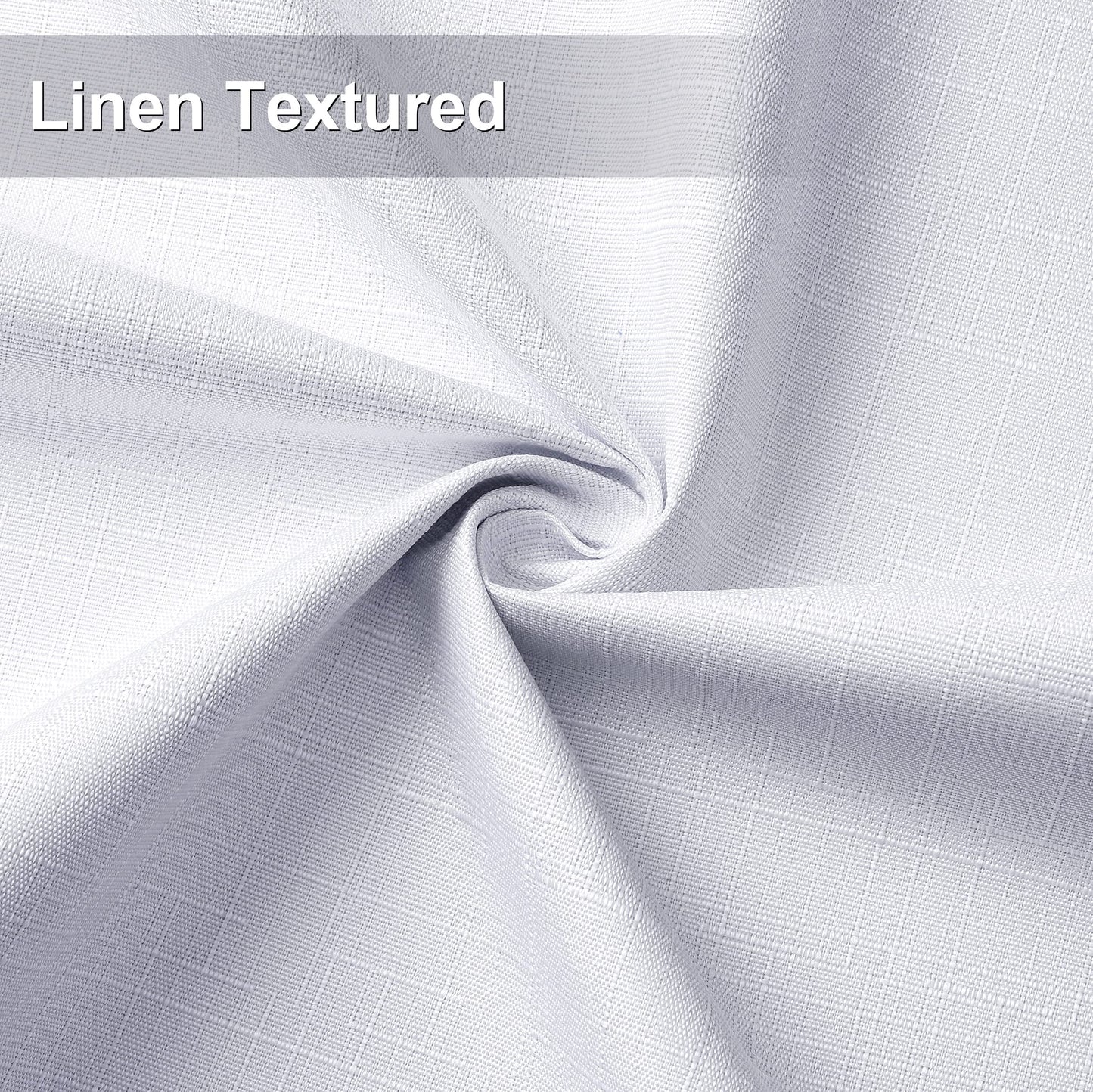 INtex Curtains Linen 100% Blackout Curtains for Bedroom Living Room Thermal Insulated Fabric -Room Darkening -Steel Grommet Window Curtains -1 Piece