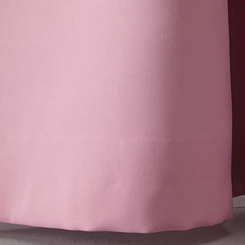 INtex CURTAINS HOUSE Pink Blackout Curtains - steel Grommets - thermal Insulated fabric – for room darkness – 1 panel