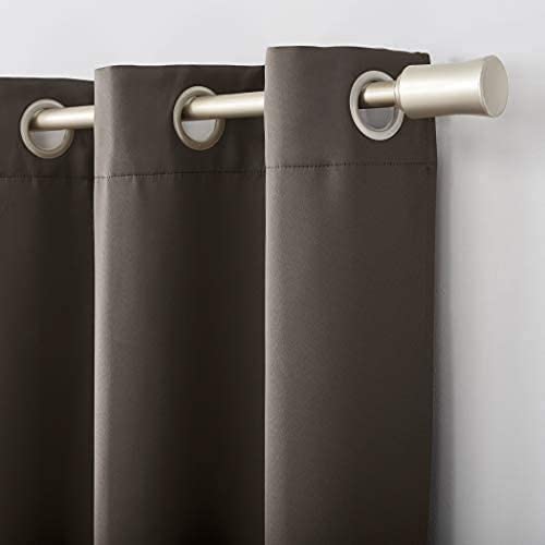 INtex CURTAINS HOUSE Luxury Blackout Curtains-Steel grommets-thermal Insulated fabric-for room Darkness