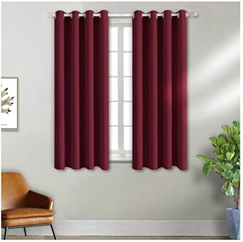 INtex CURTAINS HOUSE Dark Red Blackout Curtains - steel Grommets - thermal Insulated fabric – for room darkness – 1 panel