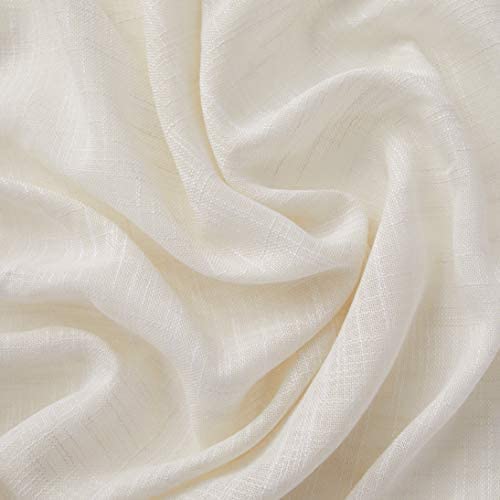 INtex CURTAINS HOUSE Luxury Linen Curtains With Velvet - Bottom Velvet Tone – 2-Tone Style – 1 Panel