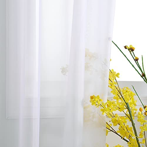 INtex CURTAINS HOUSE Luxury Voile Chiffon Curtains- Steel Grommets Luxury Fabric – 1 piece