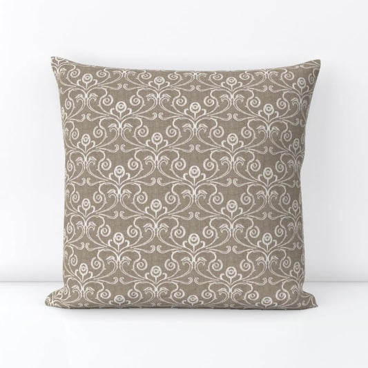 INtex Home Linen Throw Cushions with Insert Included, Meadow Breeze Printed Cushion Cover, Soft Durable Fabric for Living Room Bedroom or Sofa, Elegant Home Accent Cushions