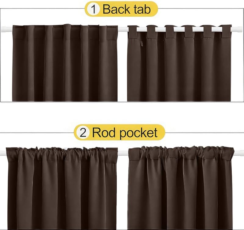 INtex CURTAINS HOUSE Blackout Blinds for Sliding Doors – Thermal Insulated Wide Curtains, Room Darkening, Blind Glass Doors, Two Hanging Options, Modern Design -Black