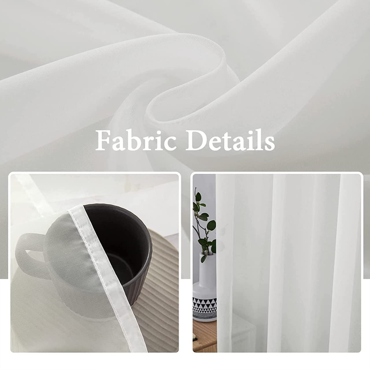 INtex CURTAINS HOUSE Luxury Voile Chiffon Curtains- Steel Grommets Luxury Fabric – 1 piece