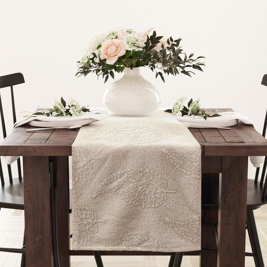 INtex Home Linen Table Runner, DAS Printed Rectangle Design for Reception Kitchen and Living Room Tables, for Dining and Home Décor Enhancements, 1 Piece
