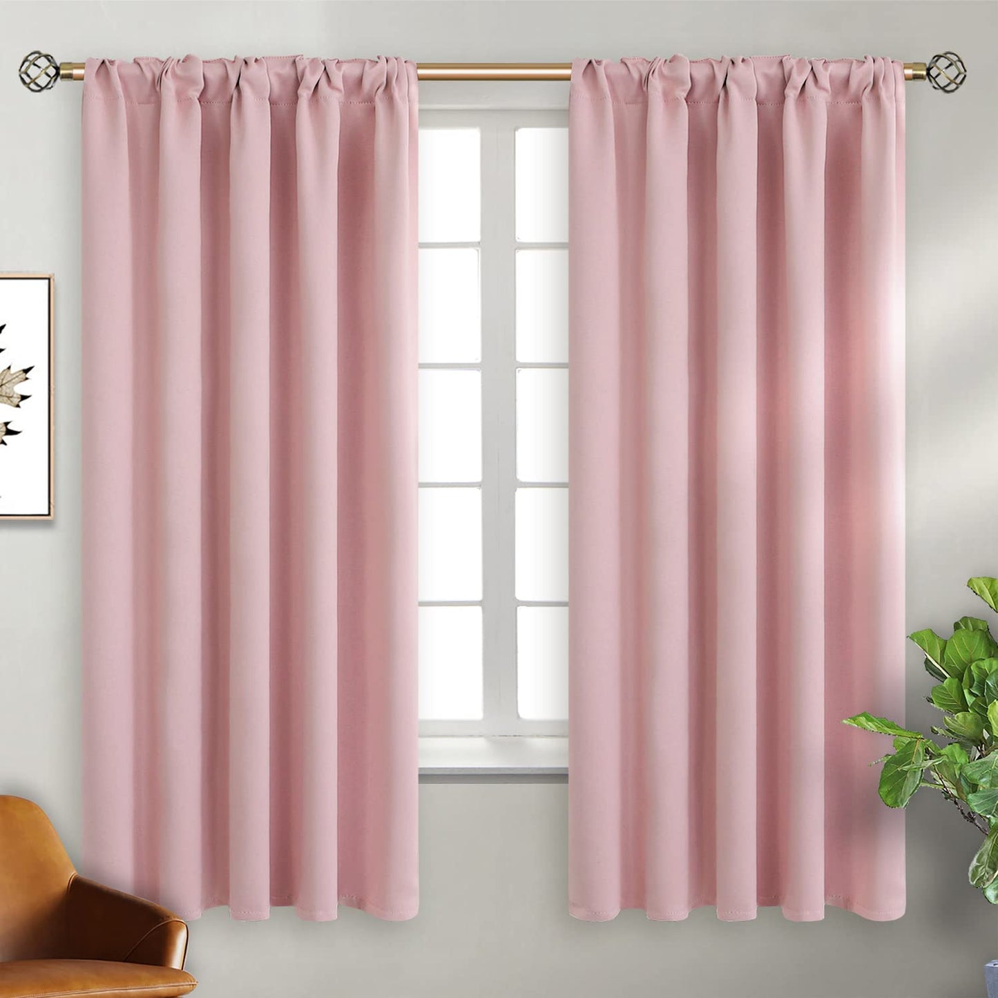 INtex CURTAINS HOUSE Elegant Blackout Curtains-Back Tap design-thermal Insulated fabric-for room Darkness - 1 Piece