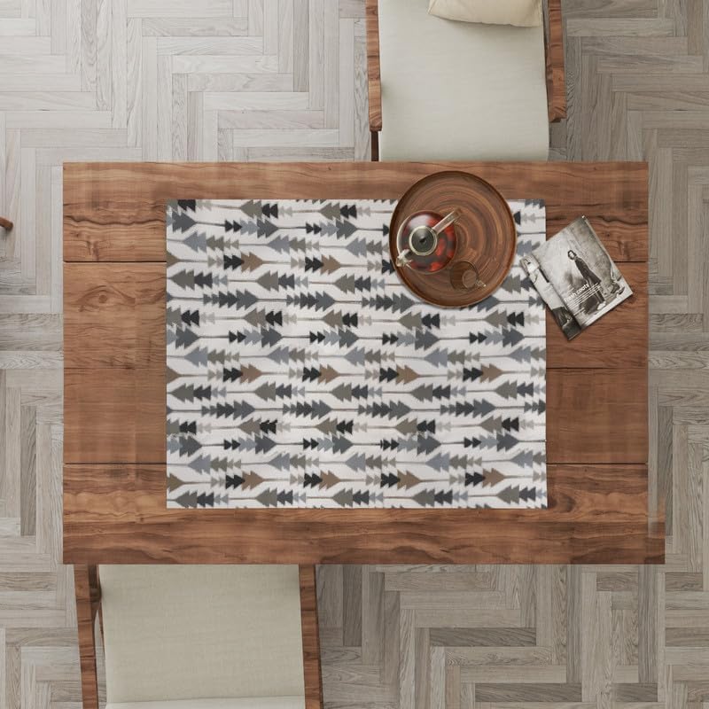 INTEX HOME Sofia Elegance Square Tablecloth – Luxurious Linen Velvet – Kitchen & Living Room Tables – For Ramadan & Events – 2 Pieces