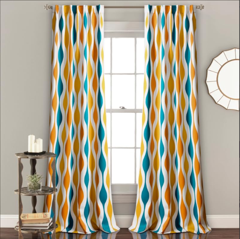 INtex Curtains House Light Filtering Window Curtain with Back Tab Design, Linen Velvet Fabric - 1 Piece