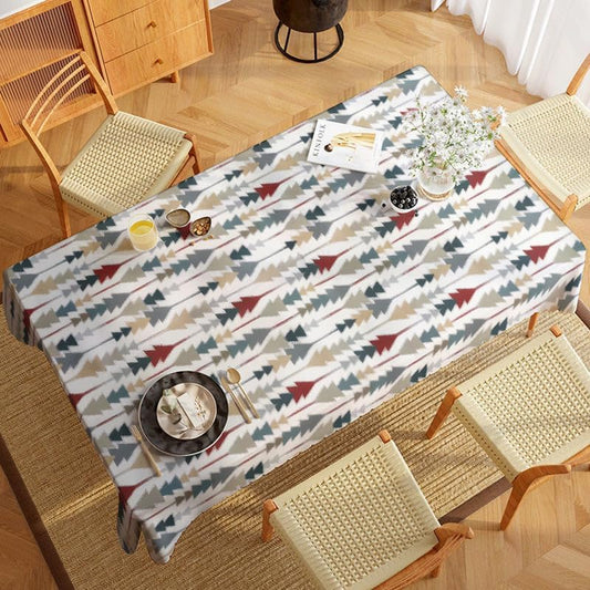 INTEX HOME Sofia Elegance Rectangular Tablecloth, Luxurious Linen Velvet, for Kitchen and Living Room Tables, Ideal for Ramadan and Events, 1 Pc , 130 x 90 CM