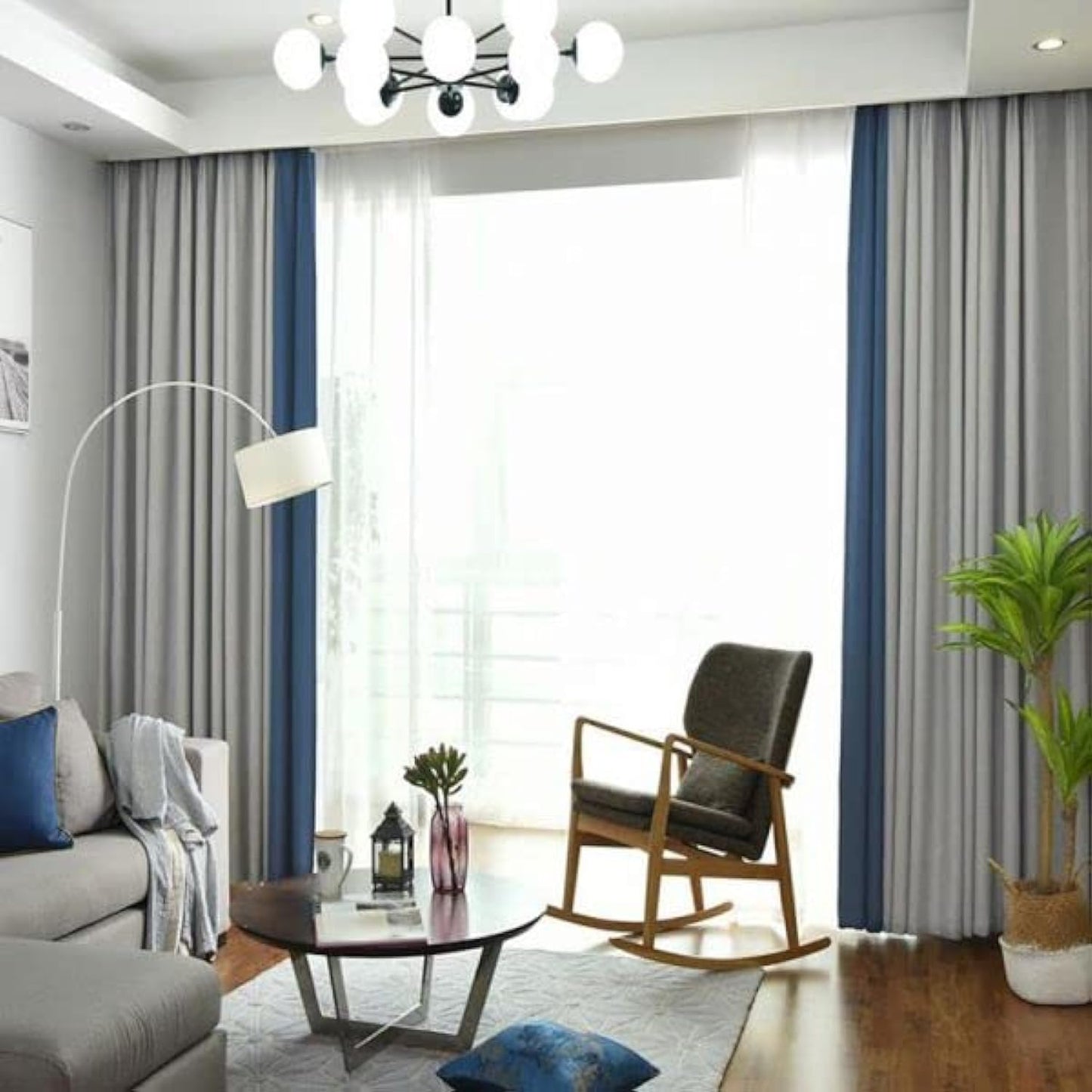 INtex CURTAINS HOUSE Velvet Sabia Modern Design Curtain – Two colors With Tie-backs - 2 Piece - Basic Tape Design