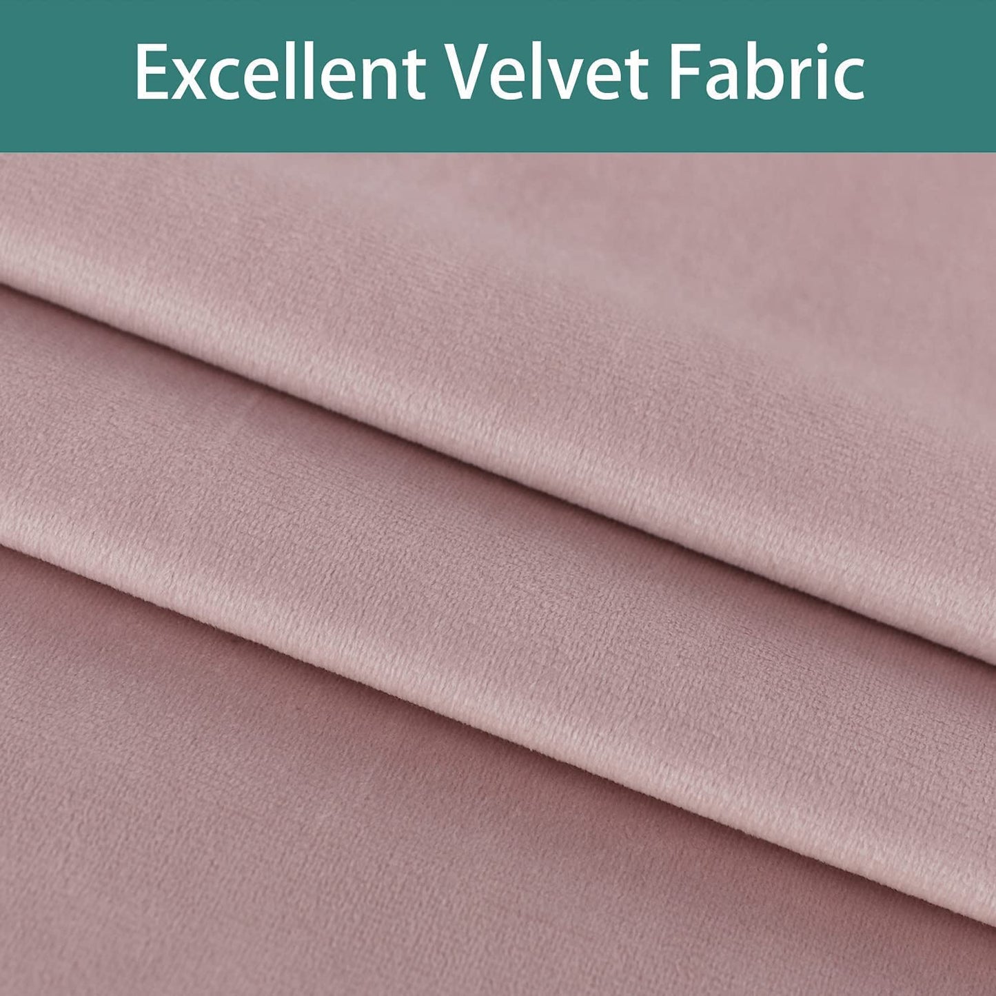 INtex CURTAINS HOUSE Elegant Velvet curtains - Soft Velour fabric - Steel Grommets - for living rooms - 1 piece-Pink