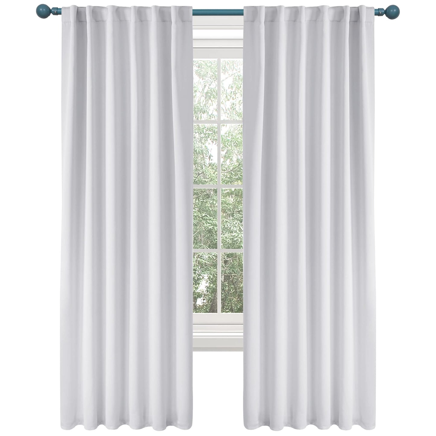 INtex CURTAINS HOUSE Elegant Blackout Curtains-Back Tap design-thermal Insulated fabric-for room Darkness - 1 Piece