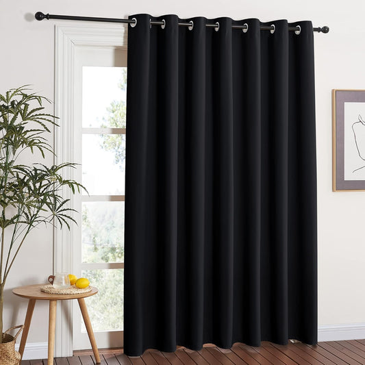 INtex CURTAINS HOUSE Blackout Curtains - Soft Peachy Texture Thermal Insulating Curtains-Silver Steel Grommets Blackout For Living Rooms And Bedrooms - Single Panel