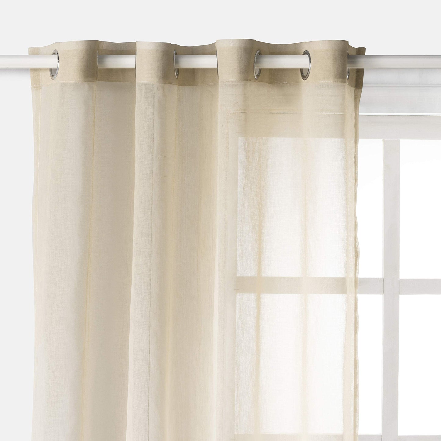 ‎INtex CURTAINS HOUSE Luxury Voile Curtains - Gradient colours - Steel Grommets - 1 Piece