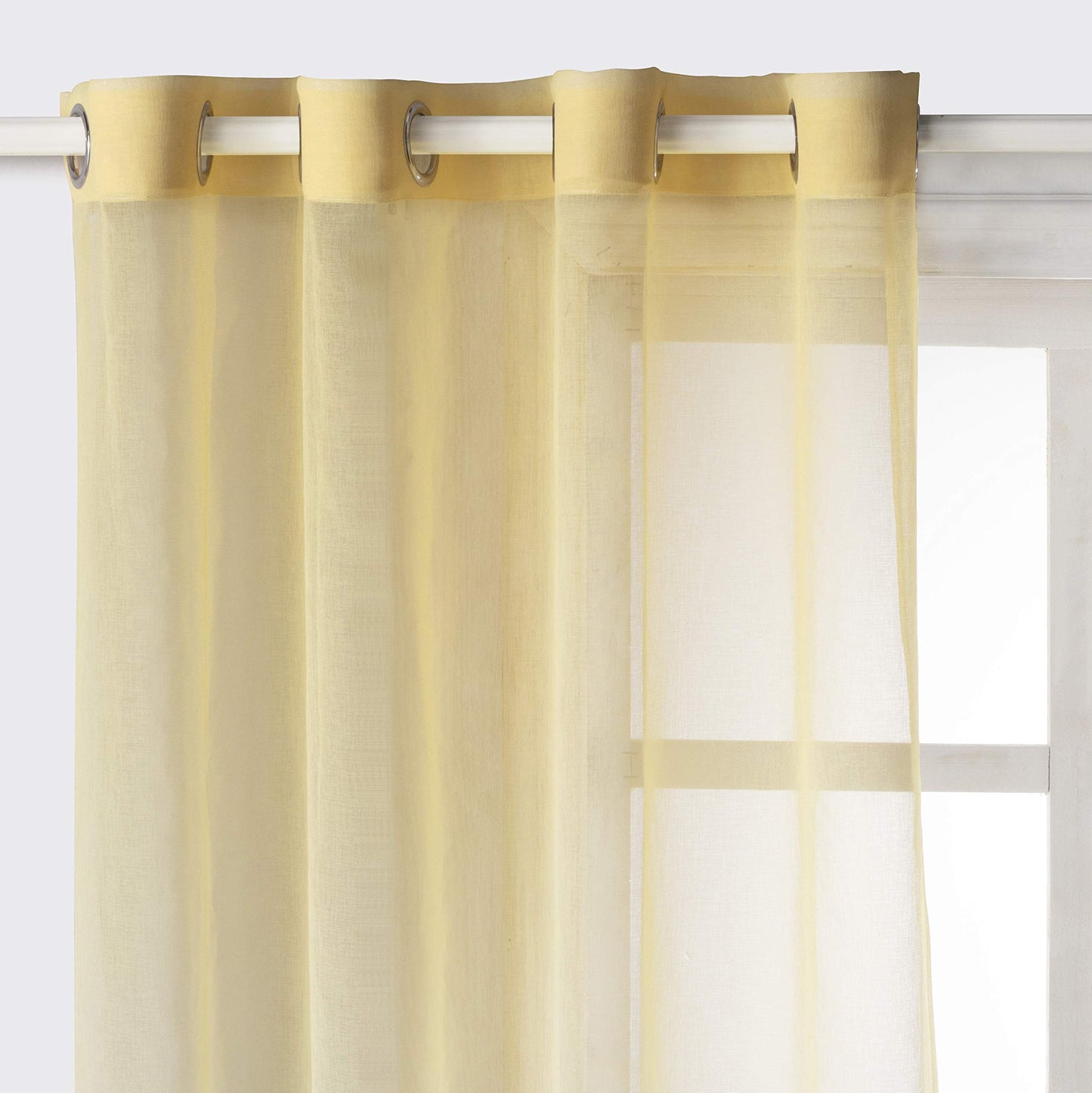 ‎INtex CURTAINS HOUSE Luxury Voile Curtains - Gradient colours - Steel Grommets - 1 Piece